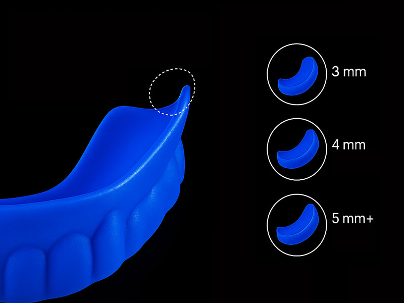 sport guard Thickness option