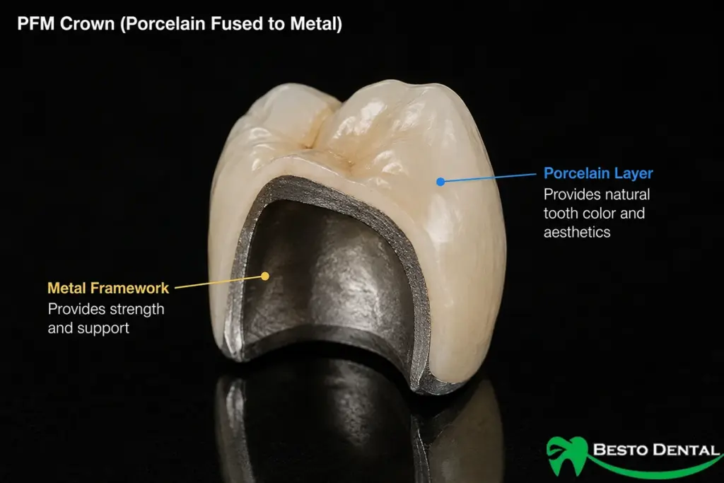 Construction of PFM Crowns