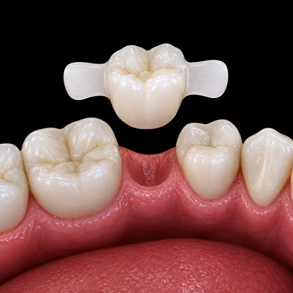 Posterior Double-Wing Zirconia Maryland Bridge
